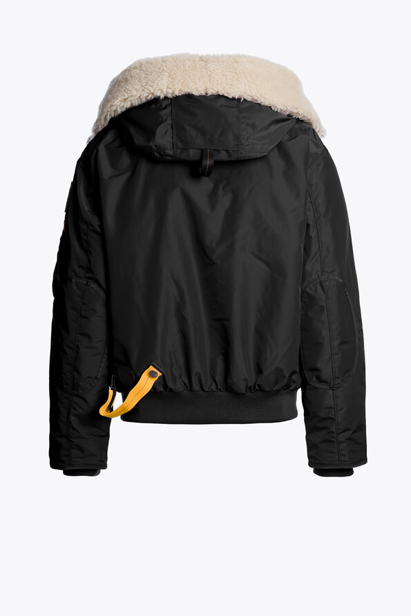 Parajumpers GOBI S. - HOODED BOMBER BLACK 25WMPWJKMA41P660541