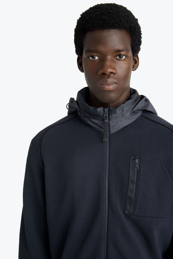 Parajumpers BARGANCY - FULL-ZIP CARDIGAN INK BLUE 26SMPMKNRK09P340571