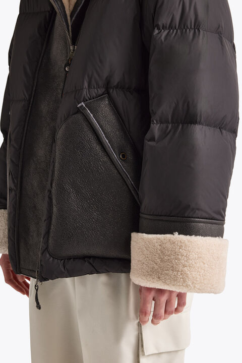 Parajumpers CHYNA - SHORT PUFFER OFF BLACK - BLACK 26WMPWJKHN31P55B071