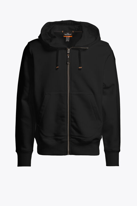 Parajumpers CHARLIE EASY - HOODED SWEATSHIRT BLACK 26WMPMFLEY24P160541