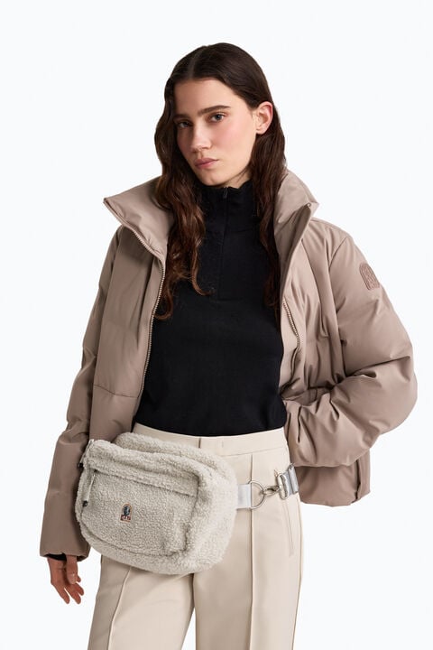 Parajumpers NORTHAM - CURLY FLEECE BELT BAG BLACK 26WMPABABA41PAN0541