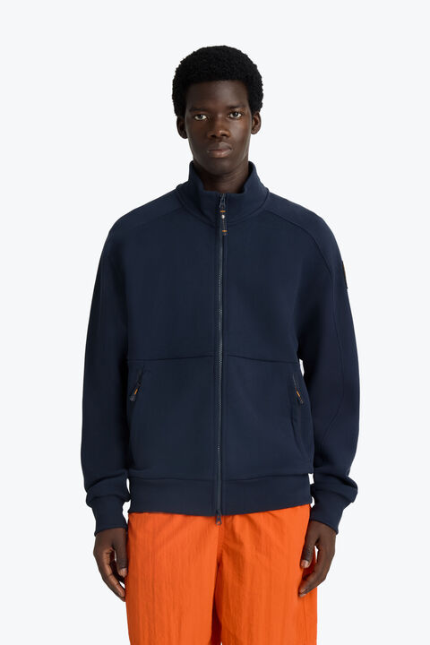 Parajumpers SPIKE - FULL-ZIP SWEAT BLUE NAVY 26SMPMFLRH02P200316