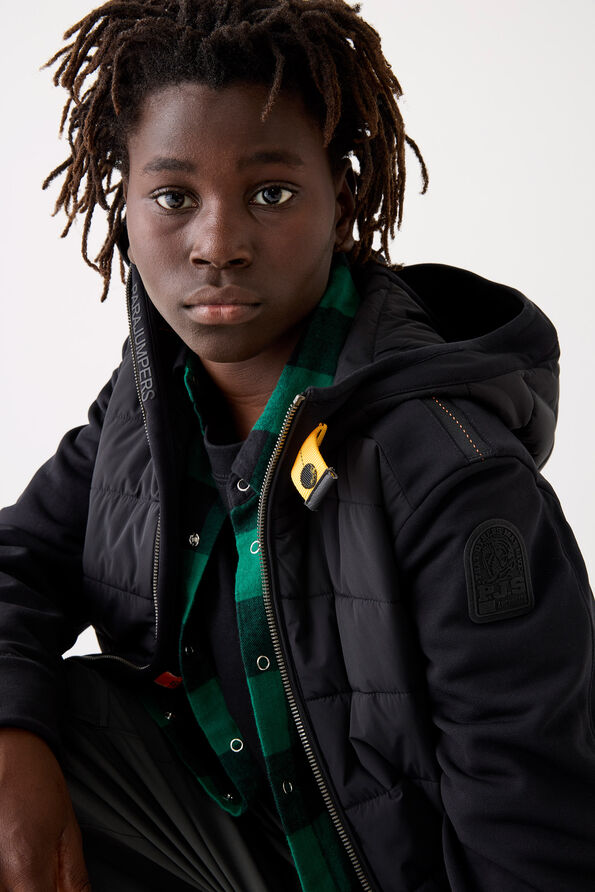 Parajumpers MANFRED - HYBRID JACKET BLACK 25WMPBHYHH61PBI0541