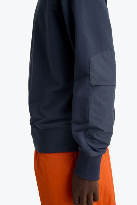 Parajumpers FERGUS - CREWNECK SWEATSHIRT INK BLUE 26SMPMFLRE01P350571