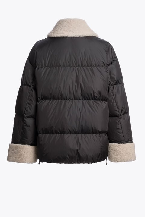 Parajumpers CHYNA - SHORT PUFFER OFF BLACK - BLACK 26WMPWJKHN31P55B071