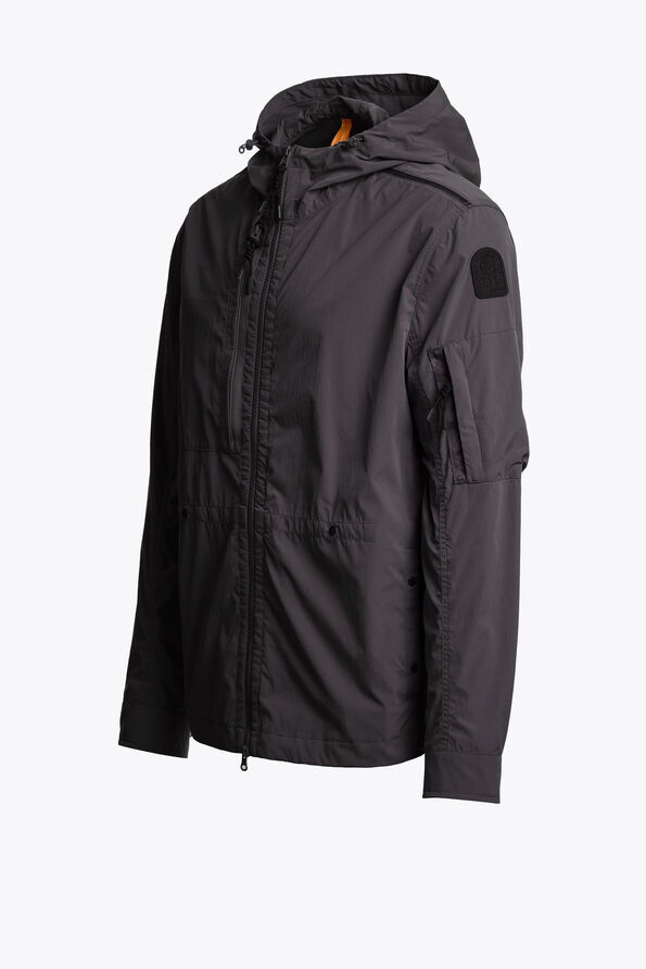 Parajumpers INVERNESS - GEVOERDE JAS MET CAPUCHON CHARCOAL GREY 26SMPMJKTU01P390297