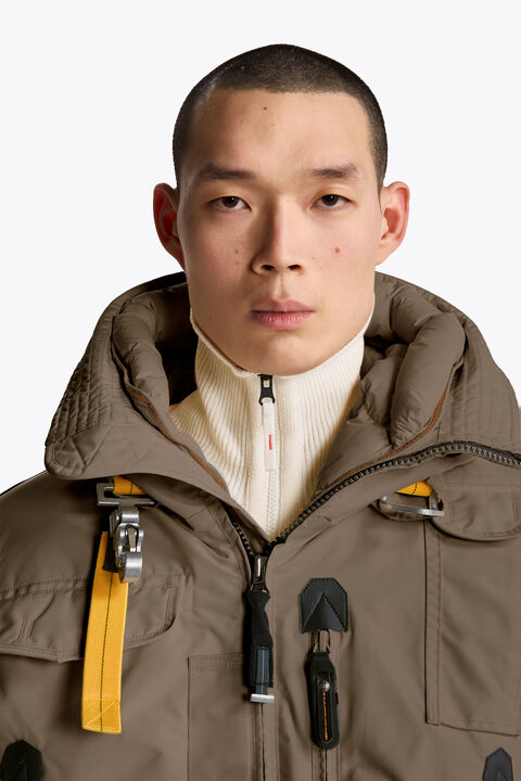 Parajumpers GOBI - HOODED BOMBER SLATE MUD 26WMPMJKMA01P010128