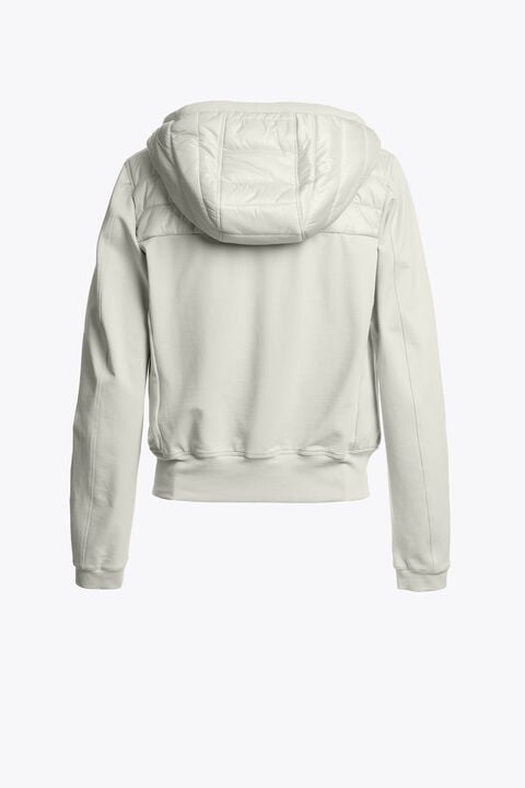 Parajumpers CAELIE - HYBRID SWEAT MOSSY CHALK 26SMPWHYFP31P550277