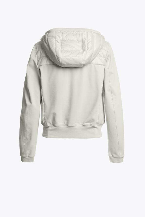 Parajumpers CAELIE - HYBRID SWEAT MOSSY CHALK 26SMPWHYFP31P550277