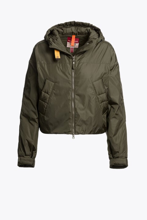 Parajumpers NALINA - HOODED DOWN JACKET TAGGIA OLIVE 26WMPWJKTM31P600218