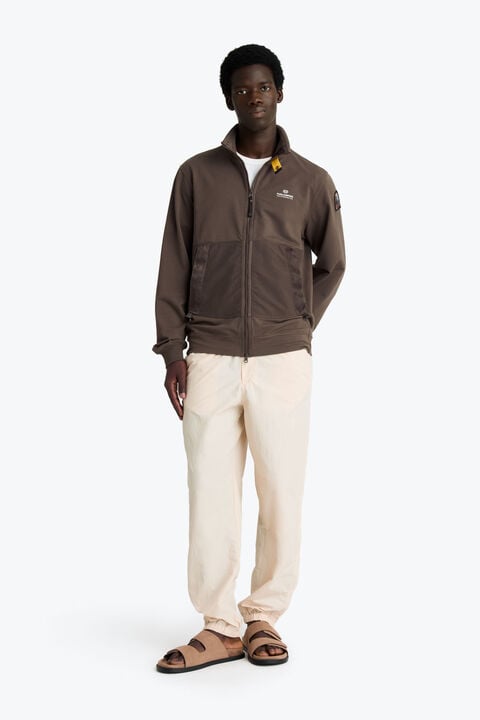 Parajumpers THURN - SWEATSHIRT MET RITS OVER DE VOLLEDIGE LENGTE ANTIQUE BRONZE 26SMPMFLRE02P350536