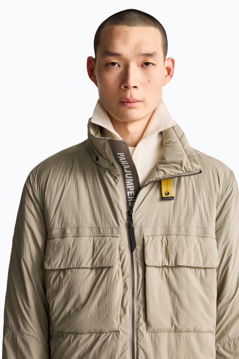 Parajumpers AOINO - SHORT JACKET MUTED KHAKI - SLATE MUD 26WMPMJKLB01P24B077