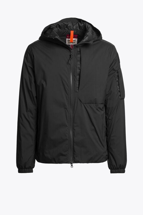 Parajumpers BALCARRES - HOODED JACKET BLACK 26WMPMJKTA02P420541