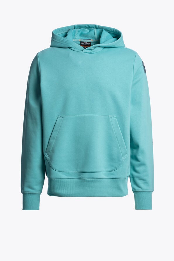 Parajumpers EVEREST - HOODED FLEECE AQUA 26SMPMFLEY22P100522