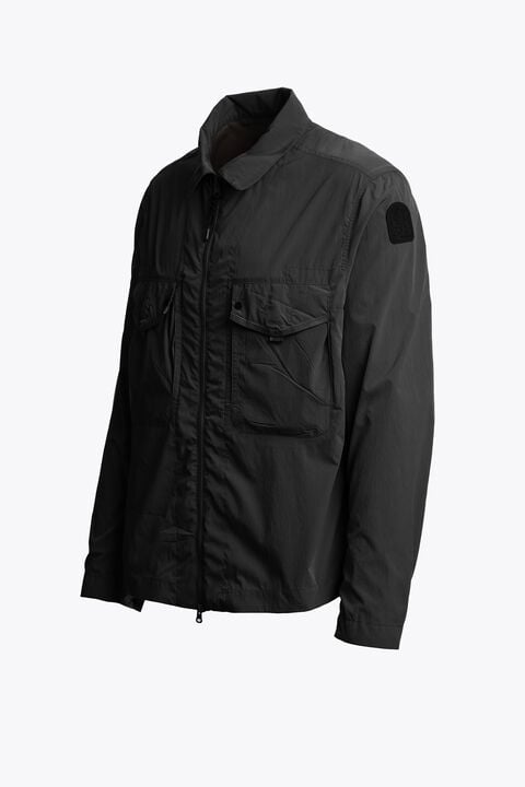 Parajumpers ELGIN - OVERSHIRT BLACK 26SMPMOSTU02P390541