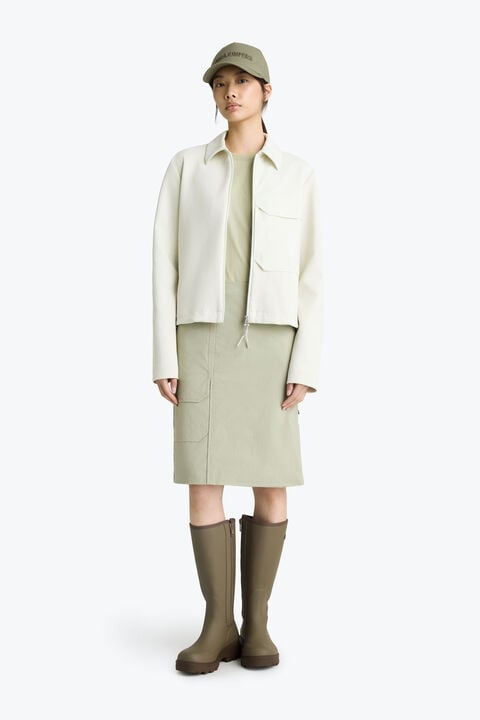 Parajumpers JELKA - FULL-ZIP SWEATSHIRT MOSSY CHALK 26SMPWFLTZ32P790277