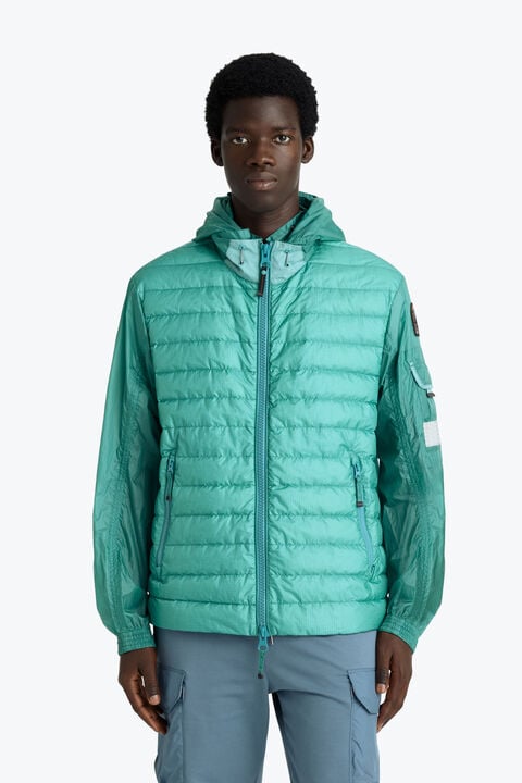 Parajumpers RIMO - HYBRID JACKET AQUA 26SMPMHYRV05P310522