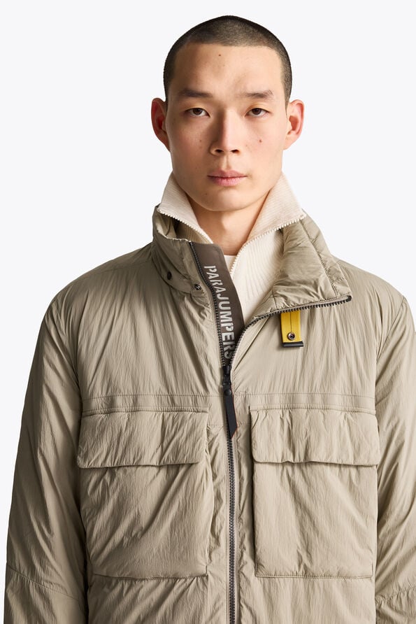 Parajumpers AOINO - SHORT JACKET MUTED KHAKI - SLATE MUD 26WMPMJKLB01P24B077