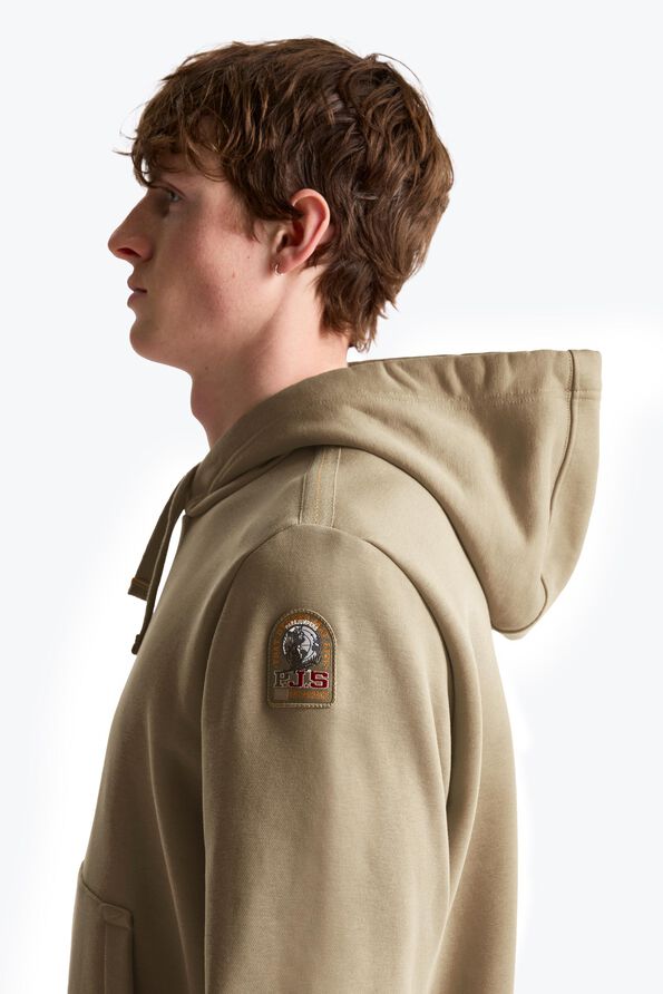 Parajumpers EVEREST - HOODED SWEATSHIRT ASH GREY MELANGE 26WMPMFLEY22P160608