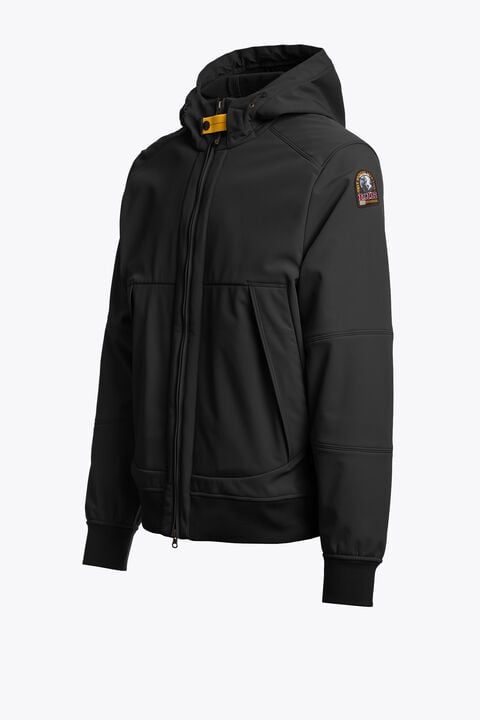 Parajumpers ABNER - WINDBREAKER JACKET BLACK 26WMPMJKEE01P120541