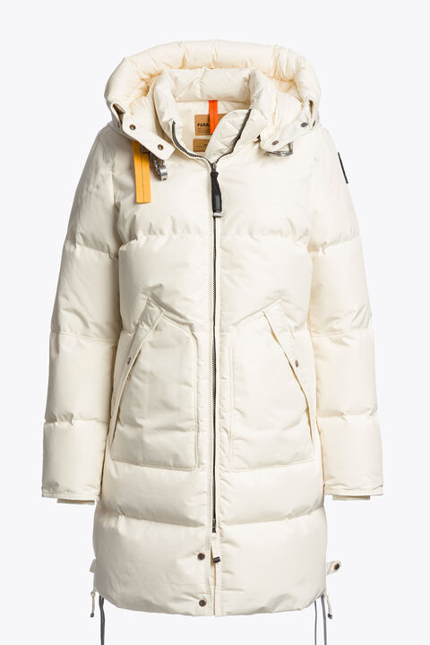 Parajumpers LONG BEAR - HOODED PARKA WARM IVORY 26WMPWJKMA33P510132