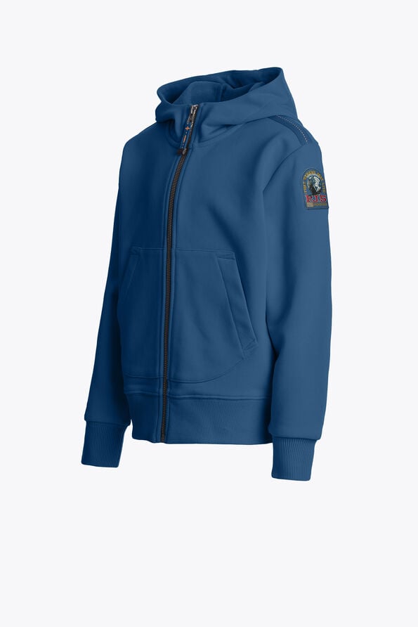 Parajumpers CHARLIE EASY - HOODED FLEECE TRUE BLUE 26SMPBFLEY64PBF0276