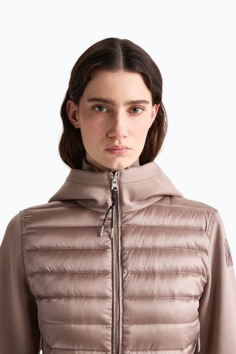 Parajumpers CAELIE - HYBRID SWEATSHIRT BLACK 26WMPWHYFP31P630541