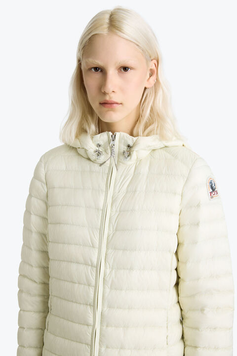 Parajumpers MEREDITH - GEWATTEERDE JAS MET CAPUCHON MOSSY CHALK 26SMPWPUSL32P530277