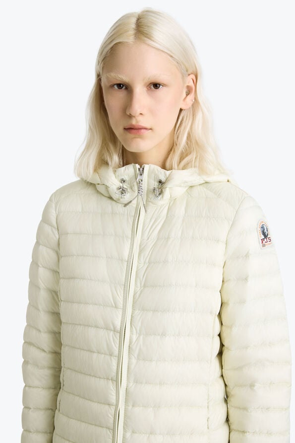 Parajumpers MEREDITH - HOODED DOWN JACKET MOSSY CHALK 26SMPWPUSL32P530277