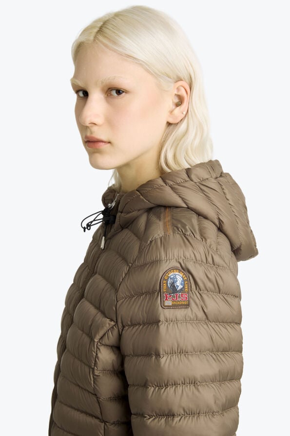 Parajumpers GENIE - HOODED DOWN JACKET OLIVE BROWN 26SMPWPUSL33P530280