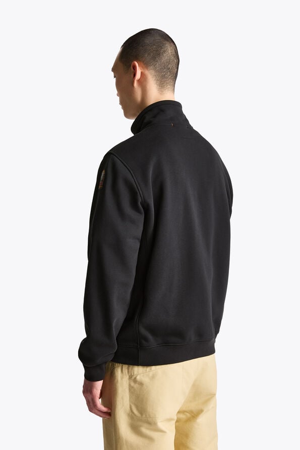 Parajumpers THURN - FULL-ZIP SWEATSHIRT BLACK 26WMPMFLRE02P370541