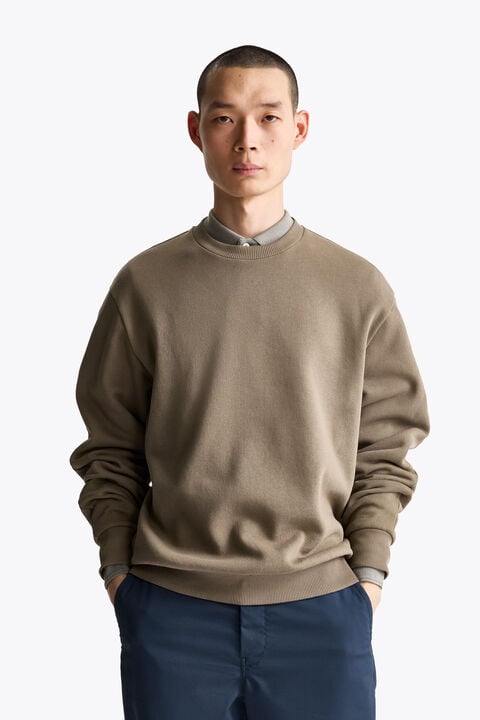 Parajumpers KEOTA - CREWNECK SWEATSHIRT SLATE MUD 26WMPMFLFJ01P190128