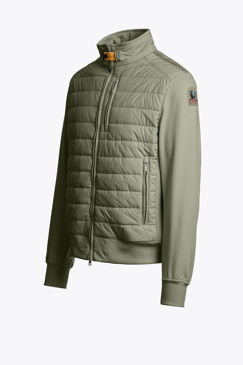 Parajumpers ELLIOT- HYBRID SWEATSHIRT ASHEN SAGE 26SMPMHYFP02P060274