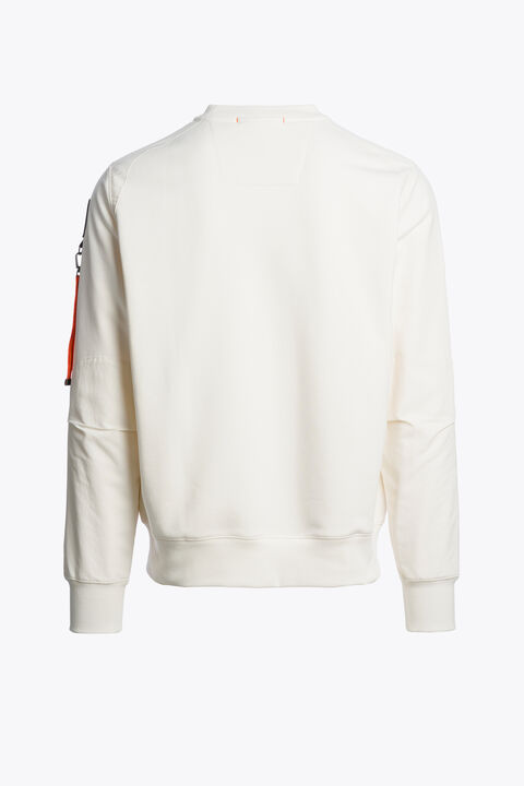 Parajumpers SABRE BASIC - CREWNECK SWEAT PURITY 25WMPMFLRE10P580748