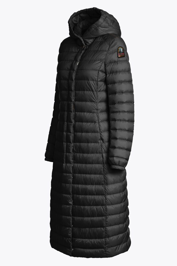 Parajumpers MAGALIE - EXTRA LONG DOWN JACKET BLACK 25WMPWPUSL37P800541