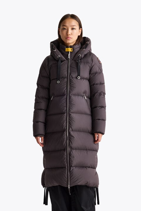 Parajumpers PANDA - LONG DOWN JACKET BLACK 26WMPWPUEL31P560541
